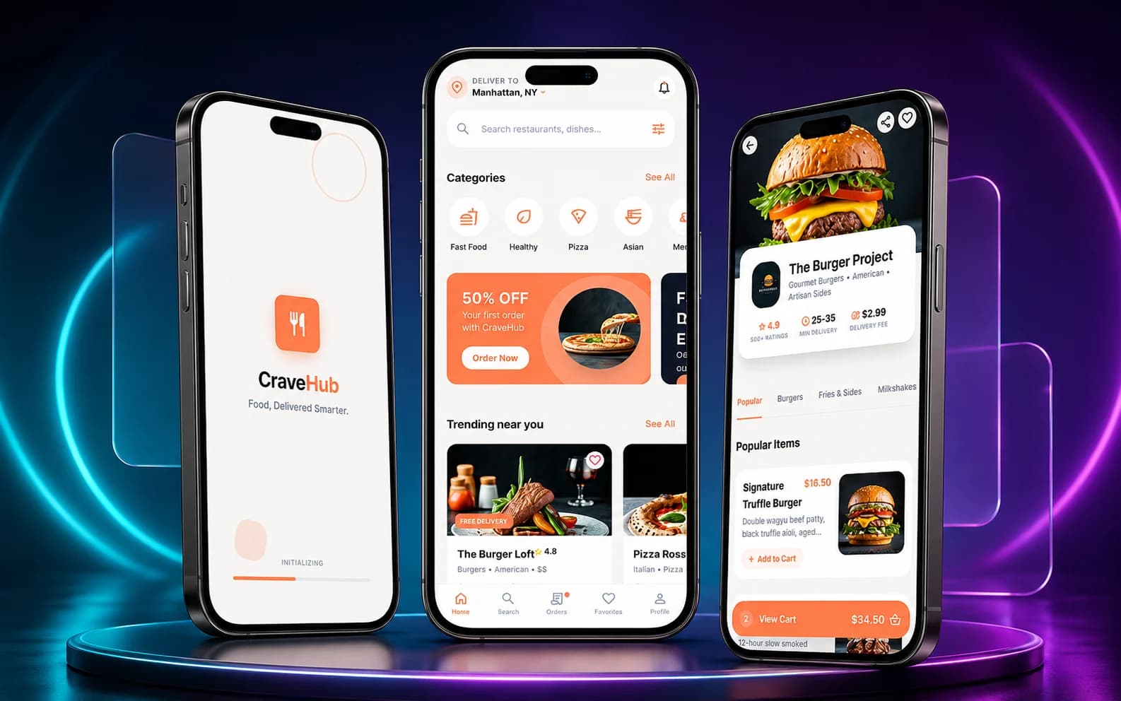CraveHub Food Delivery App