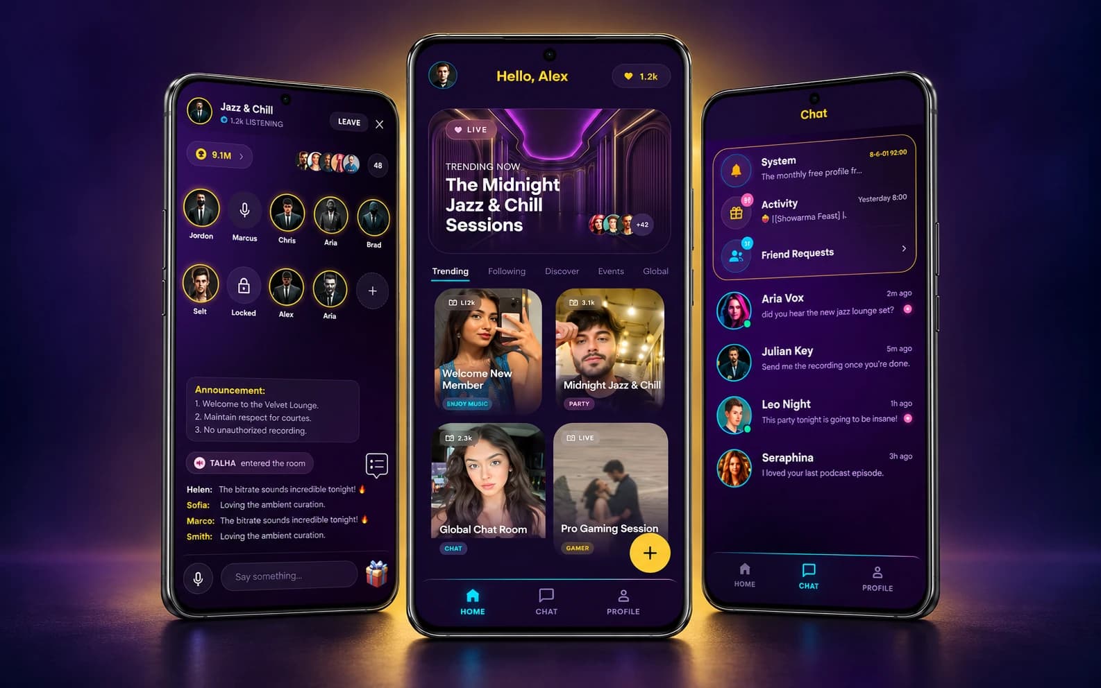 Bazmi — Voice Social App project preview