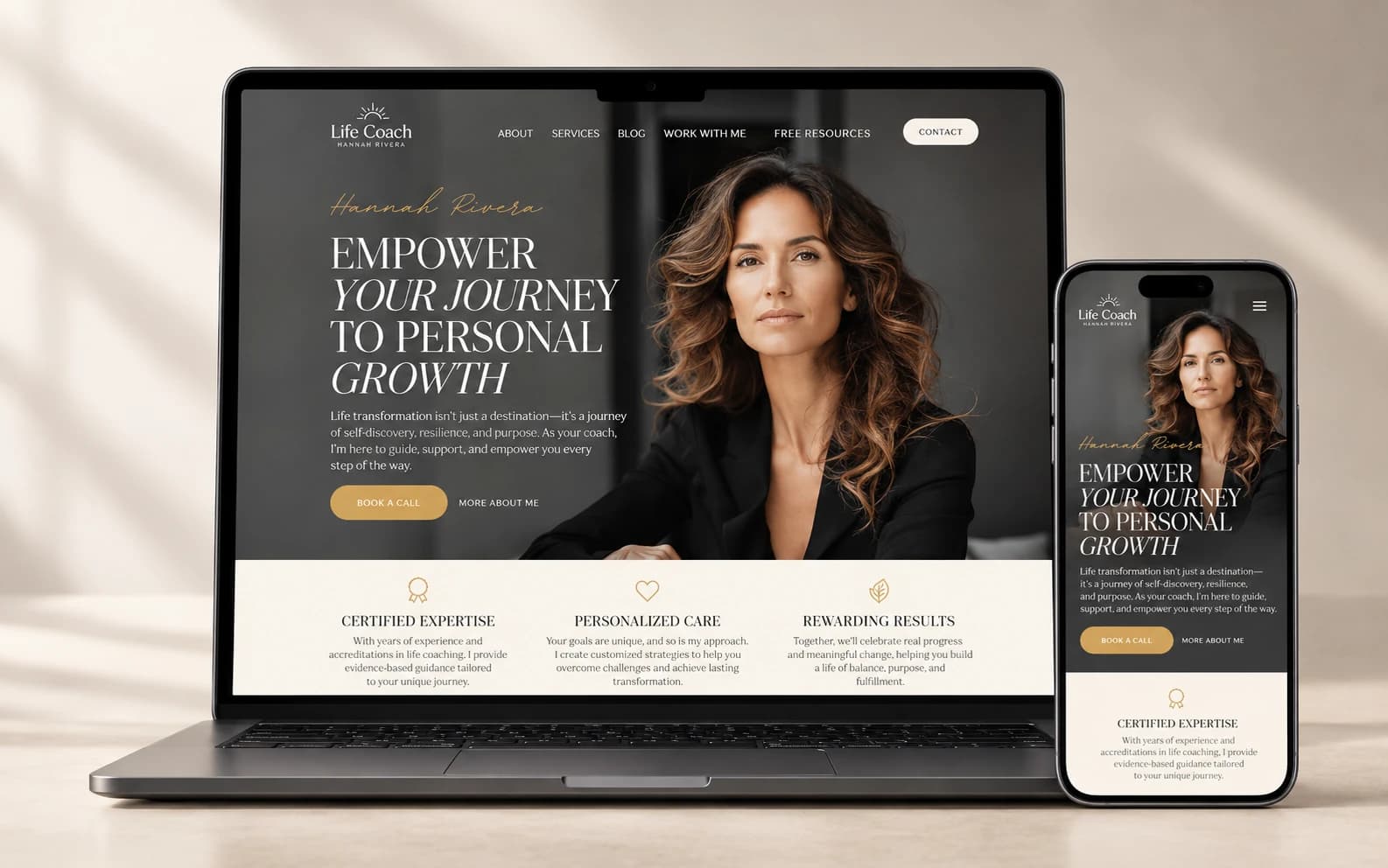 Life Coach Website project preview